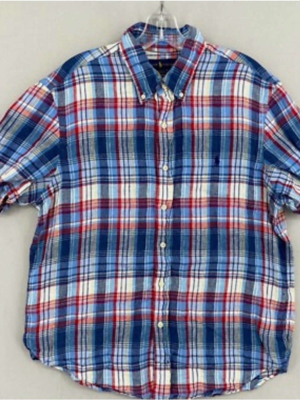 Ralph Lauren Linen Plaid Multicolored Shirt